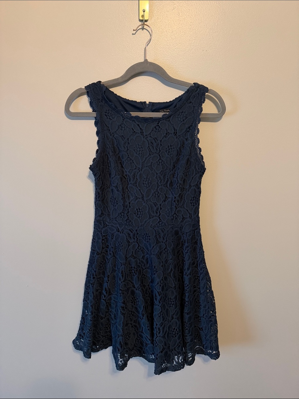 City Studio Navy Lace Mini Dress size 7